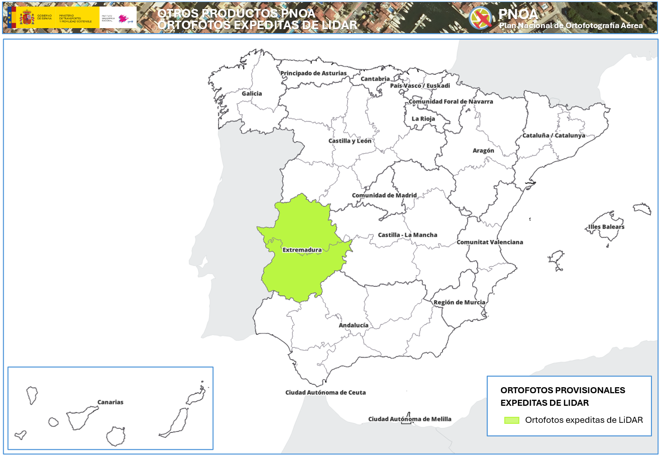 Ortofotos expeditas de LiDAR